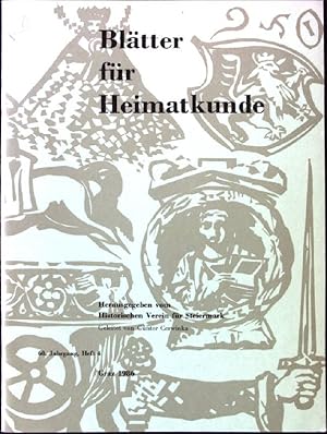 Seller image for Zu einem fr�hen Bronzemesser aus Graz-Engelsdorf; in: 60. Jahrgang, Heft 4; Die Bl�tter f�r Heimatkunde for sale by books4less (Versandantiquariat Petra Gros GmbH & Co. KG)