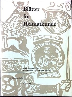 Seller image for Graz als Verkehrsdrehscheibe im Zweiten Weltkrieg; in: 66. Jahrgang, Heft 2; Die Bltter fr Heimatkunde for sale by books4less (Versandantiquariat Petra Gros GmbH & Co. KG)