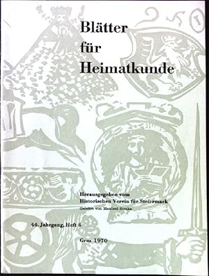 Seller image for Das Problem Undrima und kein Ende; in: 44. Jahrgang, Heft 4; Die Bltter fr Heimatkunde for sale by books4less (Versandantiquariat Petra Gros GmbH & Co. KG)