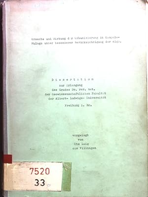 Seller image for Ursachen und Wirkung der Urbanisierung in Kampala-Mulago unter besonderer Ber�cksichtigung der Kiga. for sale by books4less (Versandantiquariat Petra Gros GmbH & Co. KG)
