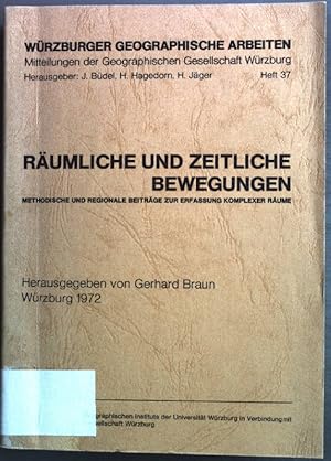 Imagen del vendedor de Methodische und Regionale Beitrge zur Erfassung komplexer Rume Wrzburger Geographische Arbeiten, Heft 37 a la venta por books4less (Versandantiquariat Petra Gros GmbH & Co. KG)