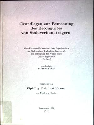 Seller image for Grundlagen zur Bemessung des Betongurtes von Stahlverbundtrgern for sale by books4less (Versandantiquariat Petra Gros GmbH & Co. KG)