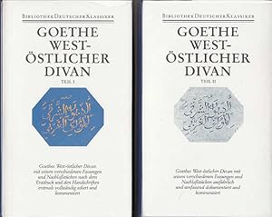 Bild des Verkufers fr Smtliche Werke. Briefe, Tagebcher und Gesprche. 40 in 45 Bnden in 2 Abteilungen: 1. Abteilung: Smtliche Werke. Band 3 in zwei Bnden: West-stlicher Divan (Gebundene Ausgabe) hrsg. von Friedmar Apel . / Bd. 3., West-stlicher Divan / hrsg. von Hendrik Birus / Teil 1. / Bibliothek deutscher Klassiker ; 113 zum Verkauf von Licus Media
