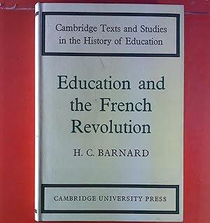 Bild des Verkufers fr Education and the French Revolution. zum Verkauf von biblion2
