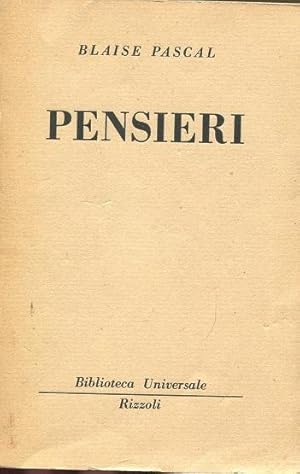 PENSIERI (Collana B.U.R.N.507-510), Milano, Rizzoli Bur, 1952