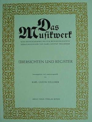 Imagen del vendedor de bersichten und Register. a la venta por Antiquariat Tarter, Einzelunternehmen,