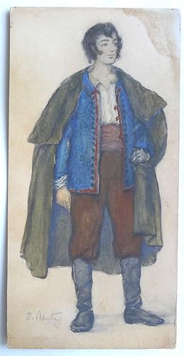 Original watercolour design. Possibly a male costume design for 'The Marriage of Figaro'.