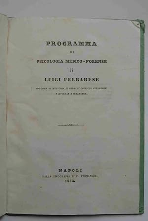 Programma di psicologia medico-forense