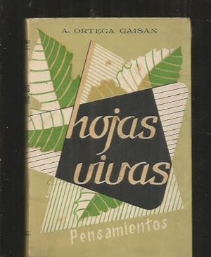 Imagen del vendedor de HOJAS VIVAS. PENSAMIENTOS a la venta por Desvn del Libro / Desvan del Libro, SL