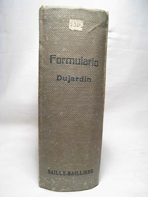 Seller image for DUJARDIN FORMULARIO PRACTICO DE TERAPEUTICA Y DE FARMACOLOGIA for sale by Crapze Libros