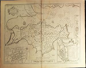 Seller image for Theatre of the Empire of Great Britaine. County Map of Hampshire: Isle of Wight for sale by Arader Galleries - AraderNYC