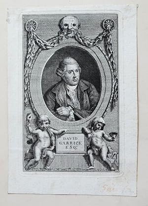 Bild des Verkufers fr Kupferstich-Portrt von Cook nach Dance. David Garrick ESQ. zum Verkauf von Antiquariat Thomas Rezek