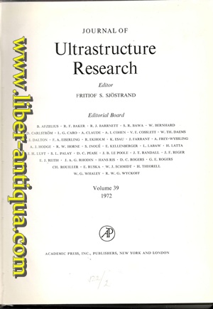 Journal of Ultrastructure Research - Volume 39 - 1972