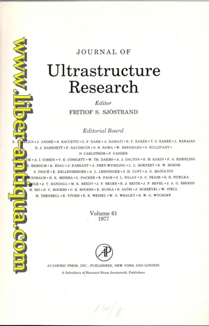 Journal of Ultrastructure Research - Volume 61 - 1977