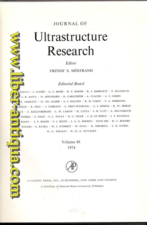 Journal of Ultrastructure Research - Volume 48 - 1974