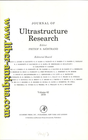 Journal of Ultrastructure Research - Volume 62 - 1978