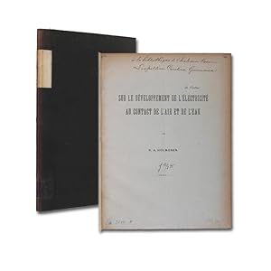 Sur le développement de l'électricité au contact de l'air et de l'eau.