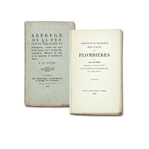 Abrégé de la propriété des eaux de Plombières. Réimprimé sur l'édition de 1576 avec une préface e...