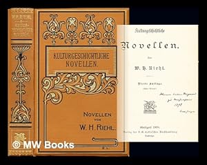 Imagen del vendedor de Kulturgeschichtliche Novellen a la venta por MW Books