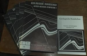 Geologische Rundschau. Geschlossene Reihe mit 54 Ausgaben, beginnend mit Heft 1 Band 62 1973 - He...