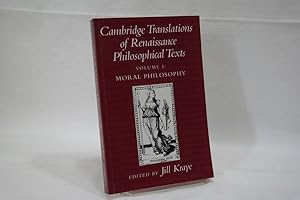 Imagen del vendedor de Cambridge Translations of Renaissance Philosophical Texts; Volume I : Moral and Political Philosophy a la venta por Antiquariat Wilder - Preise inkl. MwSt.