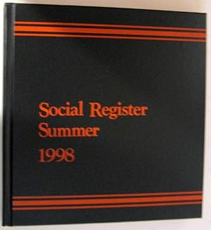 Seller image for Social Register Summer 1998 Vol. CXII for sale by Trilby & Co. Books