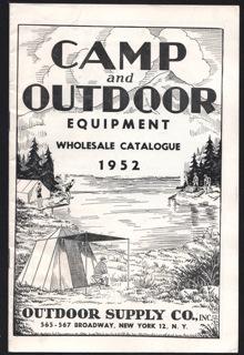 Camp and Outdoor Equipment Wholesale Catalog 1952