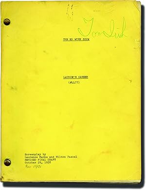 Immagine del venditore per The Ed Wynn Show: Laurie's Career (Original screenplay for the 1958 television episode) venduto da Royal Books, Inc., ABAA