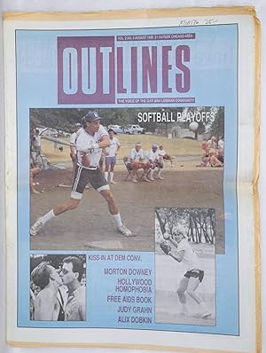 Bild des Verkufers fr OUTlines: the voice of the gay and lesbian community; [originally Chicago Outlines] vol. 2, #3, August, 1988: Softball Playoffs [cover story] zum Verkauf von Bolerium Books Inc.