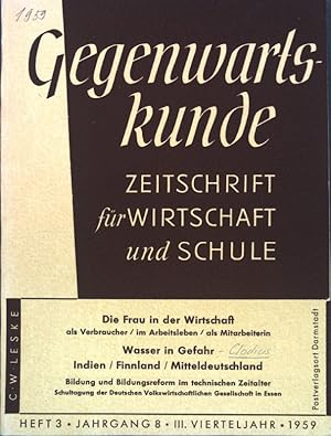 Bild des Verkufers fr Wirtschaft verstndlich gemacht, Streik und Aussperrung; in: Heft 3, Jg. 8 Gegenwartskunde, Zeitschrift fr Wirtschaft und Schule; zum Verkauf von books4less (Versandantiquariat Petra Gros GmbH & Co. KG)