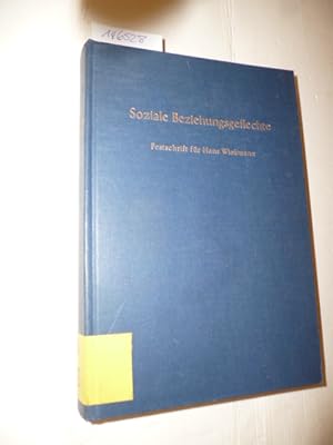 Bild des Verkufers fr Soziale Beziehungsgeflechte : Festschrift fr Hans Winkmann zum 65. Geburtstag zum Verkauf von Gebrauchtbcherlogistik  H.J. Lauterbach