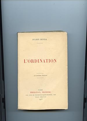 Bild des Verkufers fr L'ORDINATION zum Verkauf von Librairie CLERC