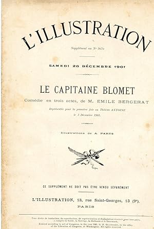 Imagen del vendedor de LE CAPITAINE BLOMET.Comdie en trois actes . Illustrations de A. Parys a la venta por Librairie CLERC