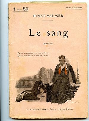 Imagen del vendedor de LE SANG.Roman a la venta por Librairie CLERC