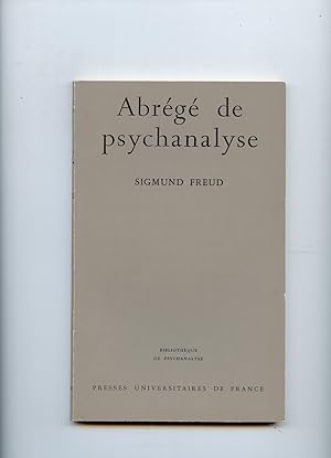 Image du vendeur pour ABRG DE PSYCHANALYSE.Traduit de l'allemand par Anne Berman. mis en vente par Librairie CLERC