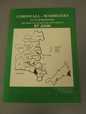 Cornwall Marriages: Pre Civil Registration: Index of Entries for the Parish of St. John