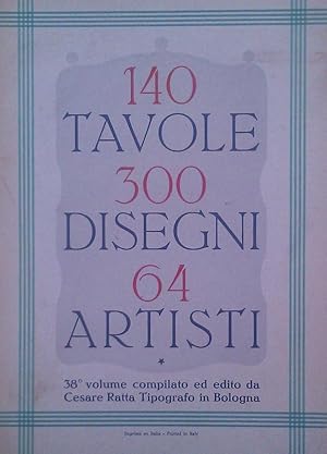 Seller image for 140 tavole di 60 artisti italiani, 300 disegni illustrativi e decorativi for sale by Apartirdecero