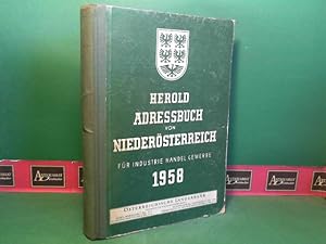 Herold-Adressbuch von Niederösterreich für Industrie, Handel, Gewerbe - 1958.