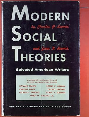 Image du vendeur pour Modern Social Theories. Selected American Writers. mis en vente par biblion2