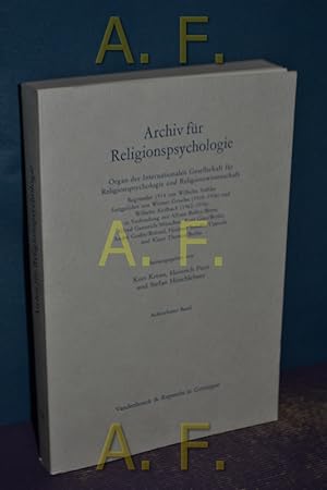 Bild des Verkufers fr Archiv fr Religionspsychologie (18. Band) zum Verkauf von Antiquarische Fundgrube e.U.