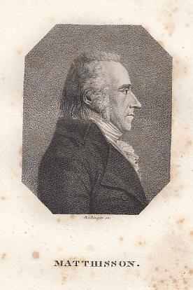 Seller image for Portrt. Brustbild im Profil nach rechts. Kupferstich von Bollinger, ca. 18,5 x 12,5 cm, um 1820. for sale by Antiquariat Michael Eschmann