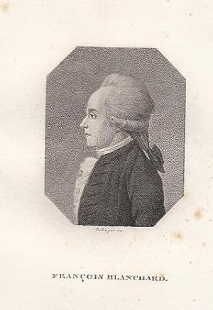 Bild des Verkufers fr Portrt. Halbfigur im Profil nach links. Kupferstich von Bollinger, 18,5 x 12,5 cm, um 1820. zum Verkauf von Antiquariat Michael Eschmann