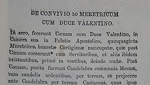 De convivio 50 meretricum cum Duce Valentino [Anti-Catholic item from the Middle Hill Press]