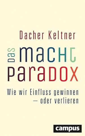 Bild des Verkufers fr Das Macht-Paradox : Wie wir Einfluss gewinnen - oder verlieren zum Verkauf von AHA-BUCH GmbH