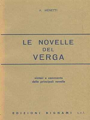 Immagine del venditore per Le novelle del Verga venduto da Librodifaccia