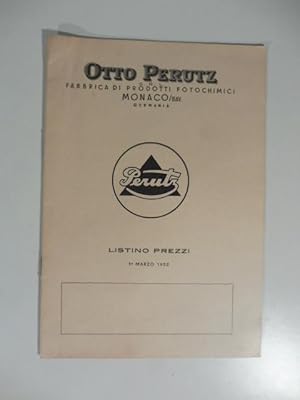 Otto Perutz. Fabbrica di prodotti fotochimici, Monaco. Listino prezzi