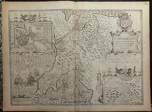 Seller image for Theatre of the Empire of Great Britaine. Caernarvon Both Shire and shire-towne with the ancient Citie Bangor described Anno Domini 1610. for sale by Arader Galleries - AraderNYC