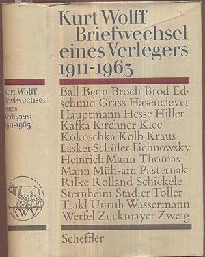 Bild des Verkufers fr Briefwechsel eines Verlegers. 1911-1963. Hrsg. v. Bernhard Zeller u. Ellen Otten. zum Verkauf von Antiquariat Dwal