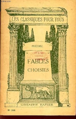 Bild des Verkufers fr FABLES CHOISIES - zum Verkauf von Le-Livre
