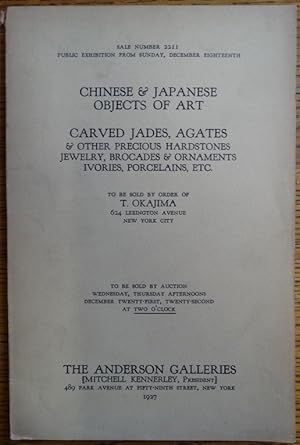 Chinese & Japanese Works of Art: Carved Jades, Agates & Other Precious Hardstones, Jewelry, Broca...